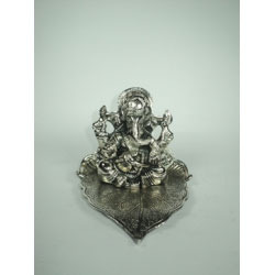 Ganesh Ji On Leaf